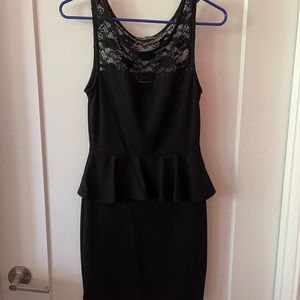 LBD Little black peplum dress Soprano size small